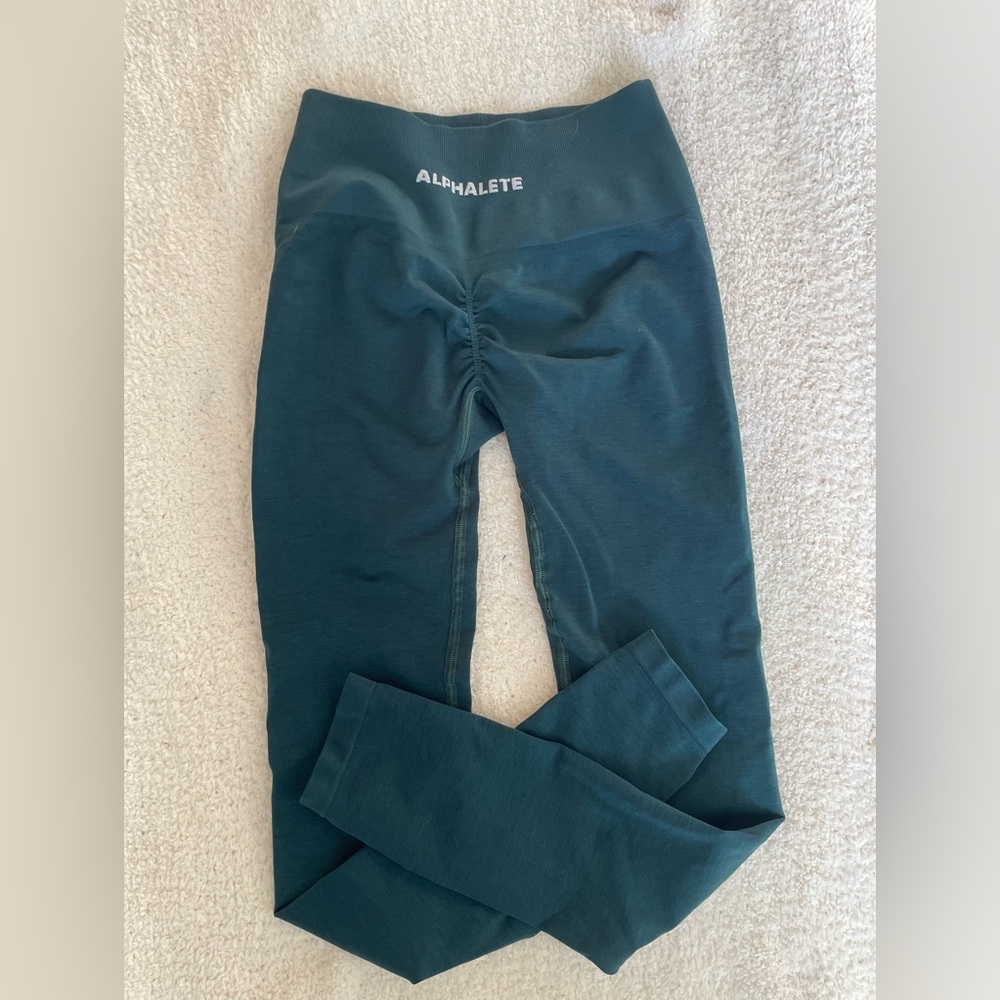 Alphalete Amplify Pine Green Leggings
